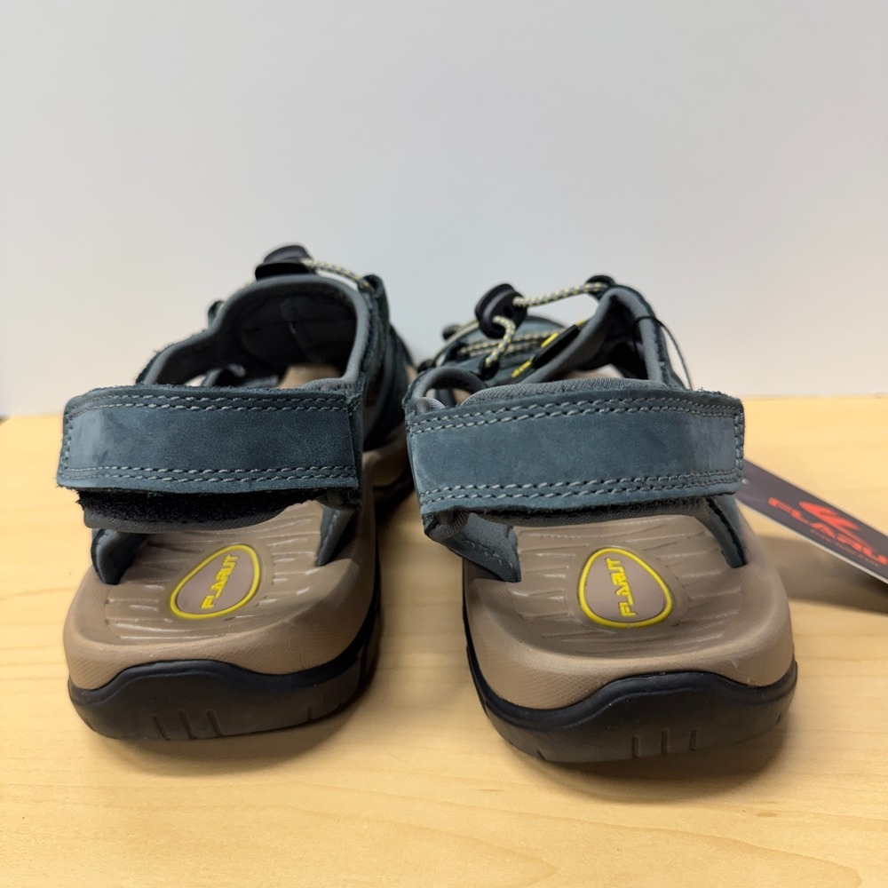FLARUT Men's Size US 9 EU 42 Gray Outdoor Hiking Sandals Closed Toe Leather NEW - Picture 7 of 9